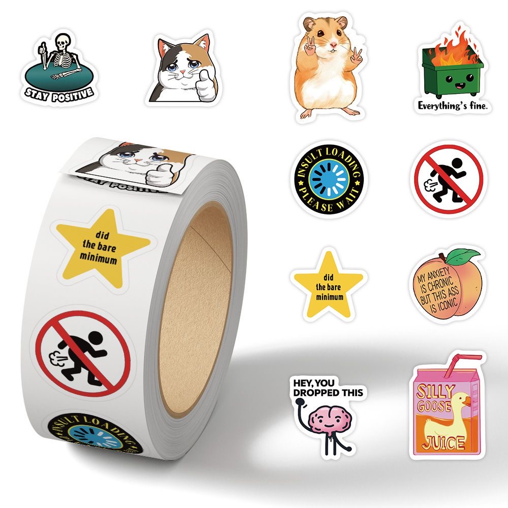 Phone Cases Kids - 500 stuks grappige emotie meme sticker