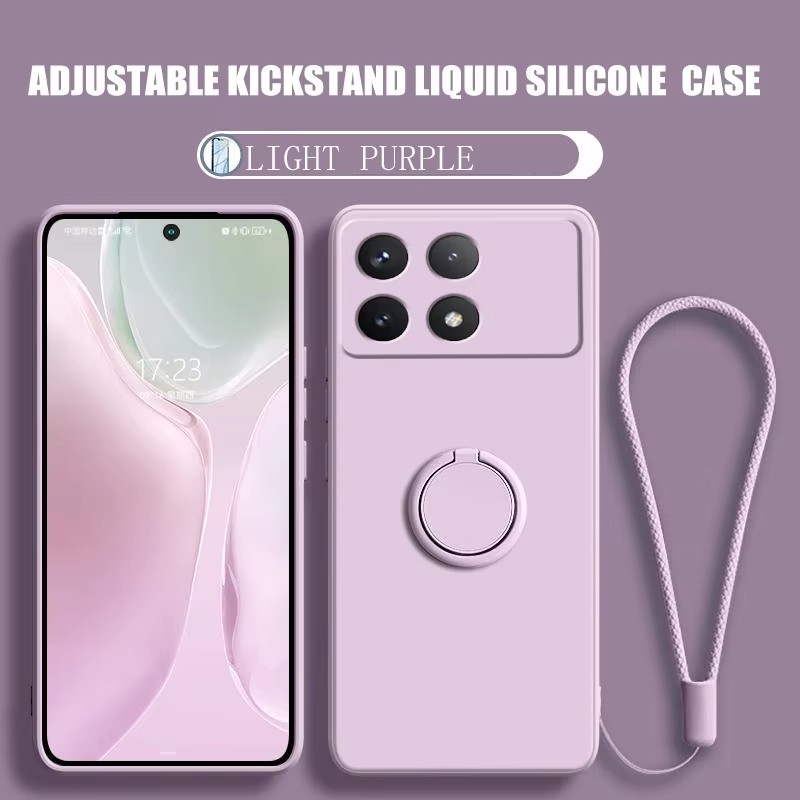 Silicone Liquid Case - Luxe Vloeibare Siliconen Magnetische Houder Stand