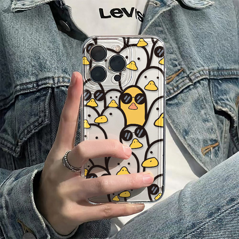 Phone Cases Cute Iphone 13 - Leuke Cartoon Duck Case Meisjes Voor