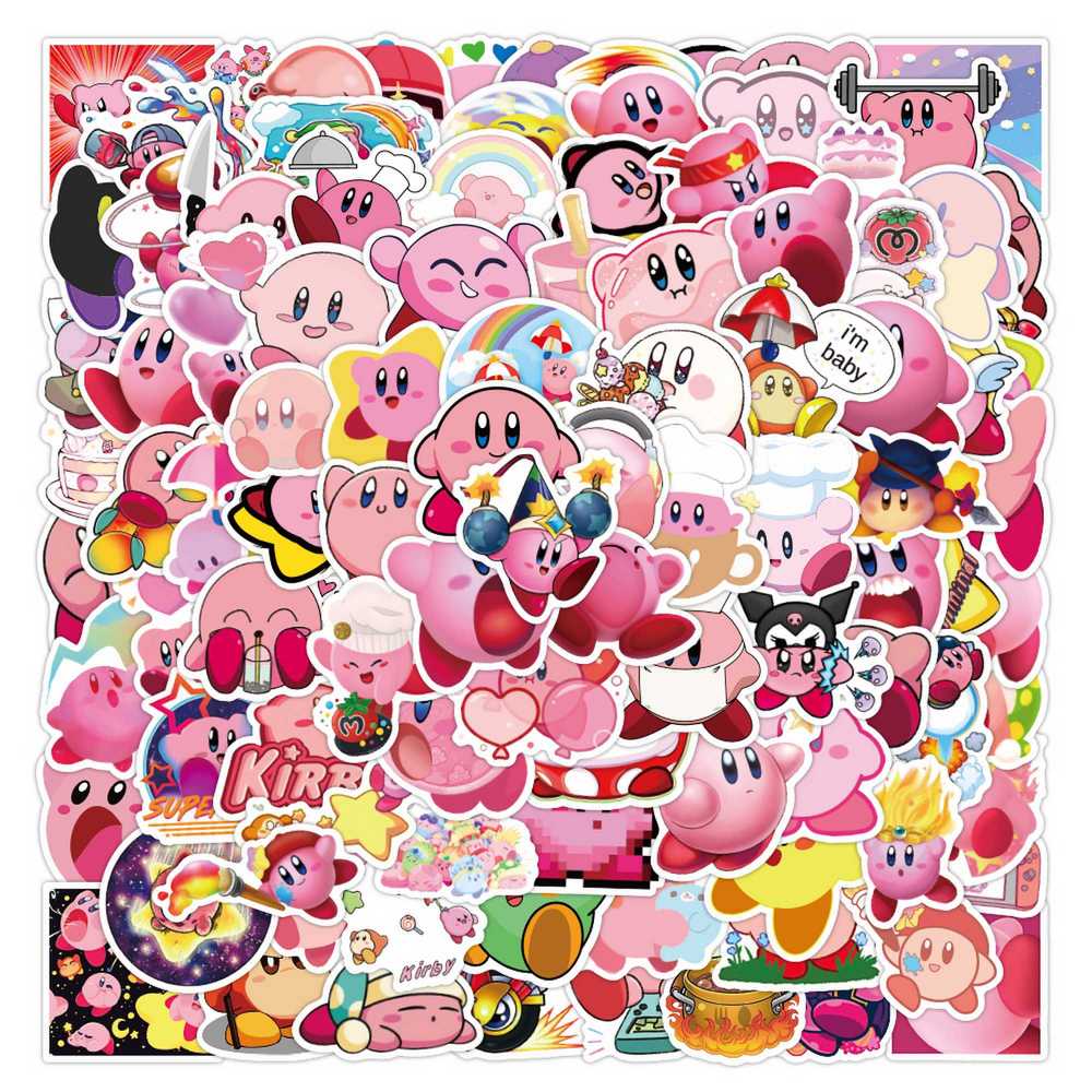 Phone Cases Kids - 100 stuks Cartoon Game Kirby Stickers