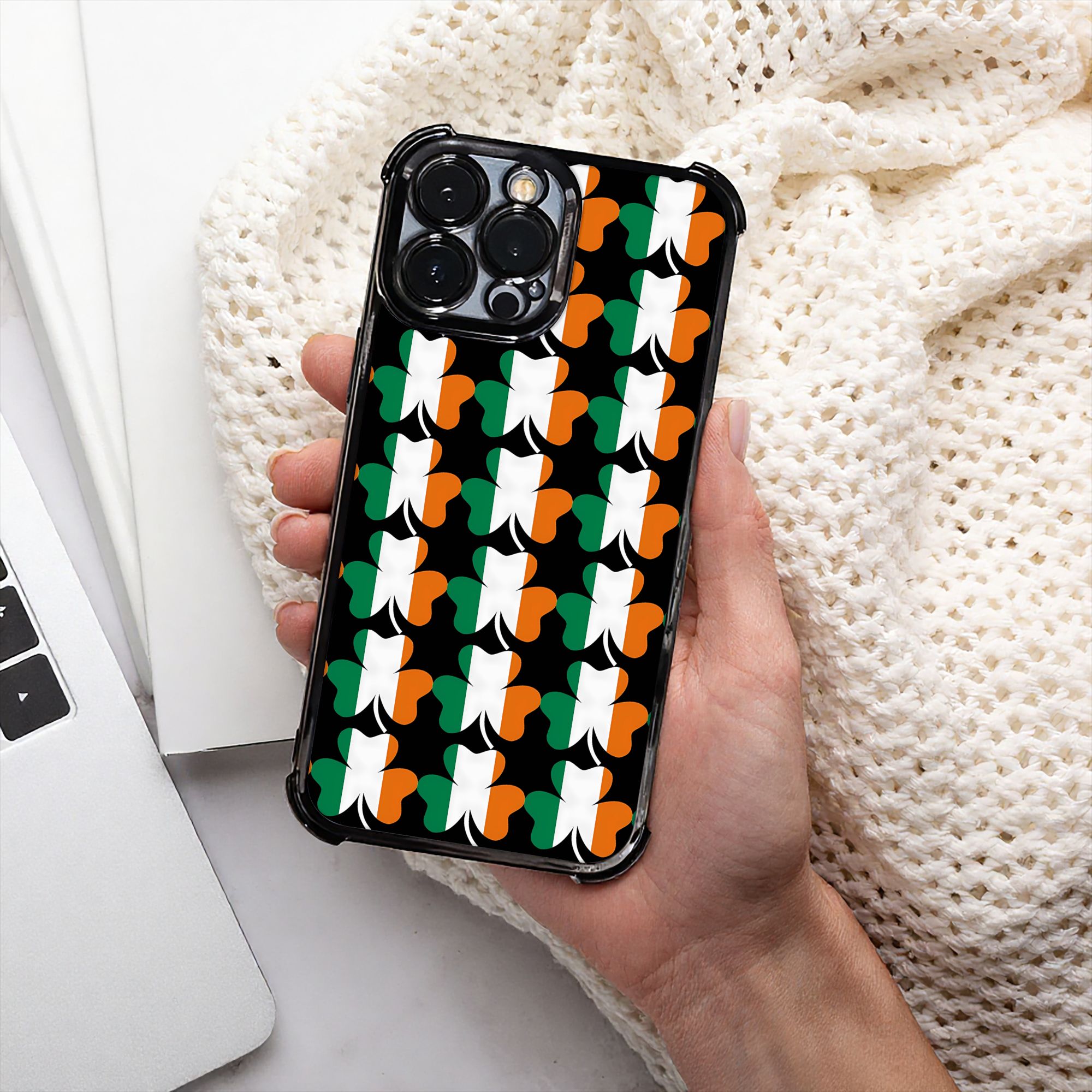 Phone Cases Ireland - Ierse vlag klaver telefoonhoesje St. Patricks
