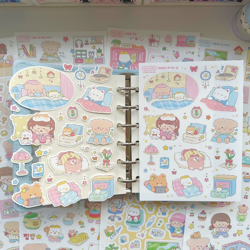 Phone Cases Kids - Schattig cartoonmeisje en dieren Dagelijks leven