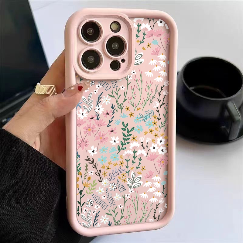 Phone Cases Redmi - Roze hoge bamboe bloemenpatroon iPhone hoesje