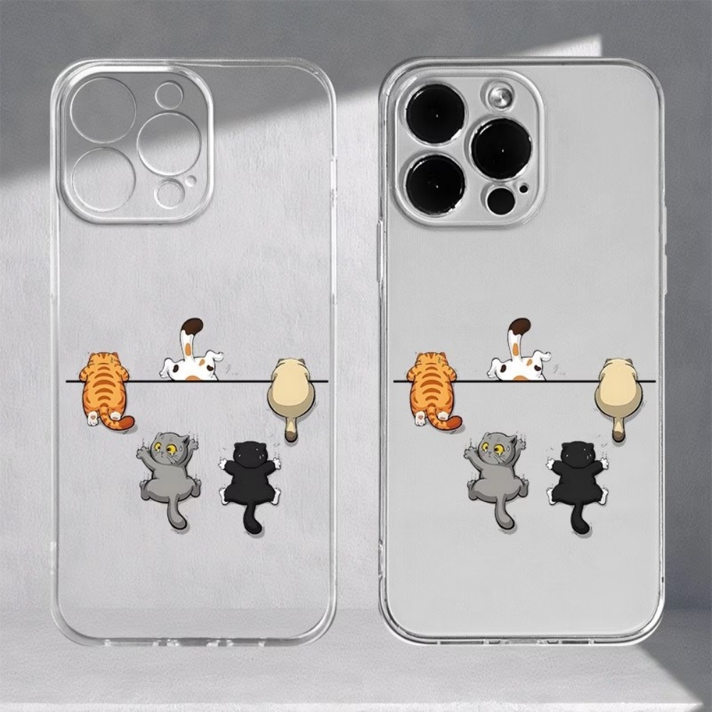 Phone Cases Cute Iphone 13 - Vijf schattige kattenprint telefoonhoesjes voor iPhone