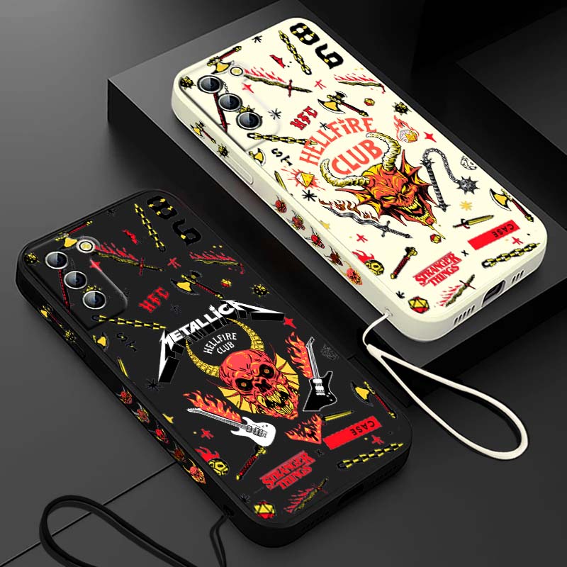 Silicone Liquid Case - Stranger Things Rode Hel Demon Telefoonhoesje
