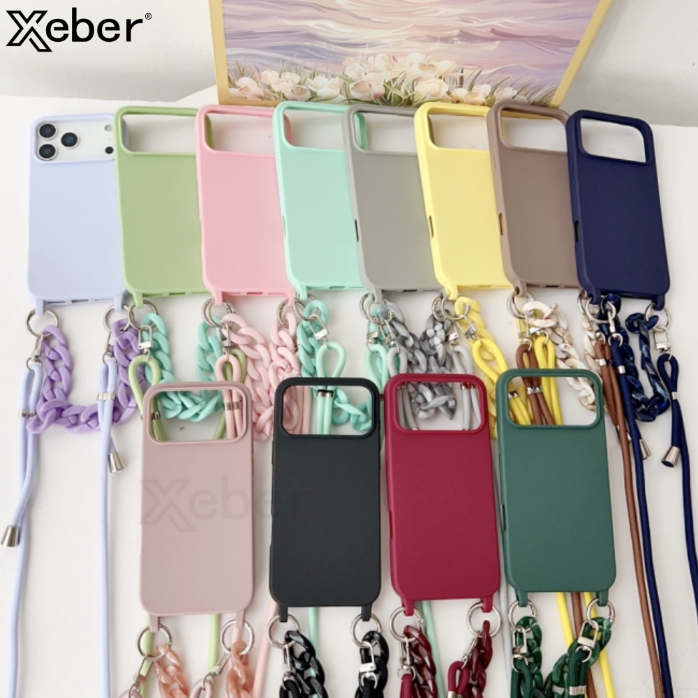 Silicone Liquid Case - Crossbody Lanyard Acryl Armband Matte Soft
