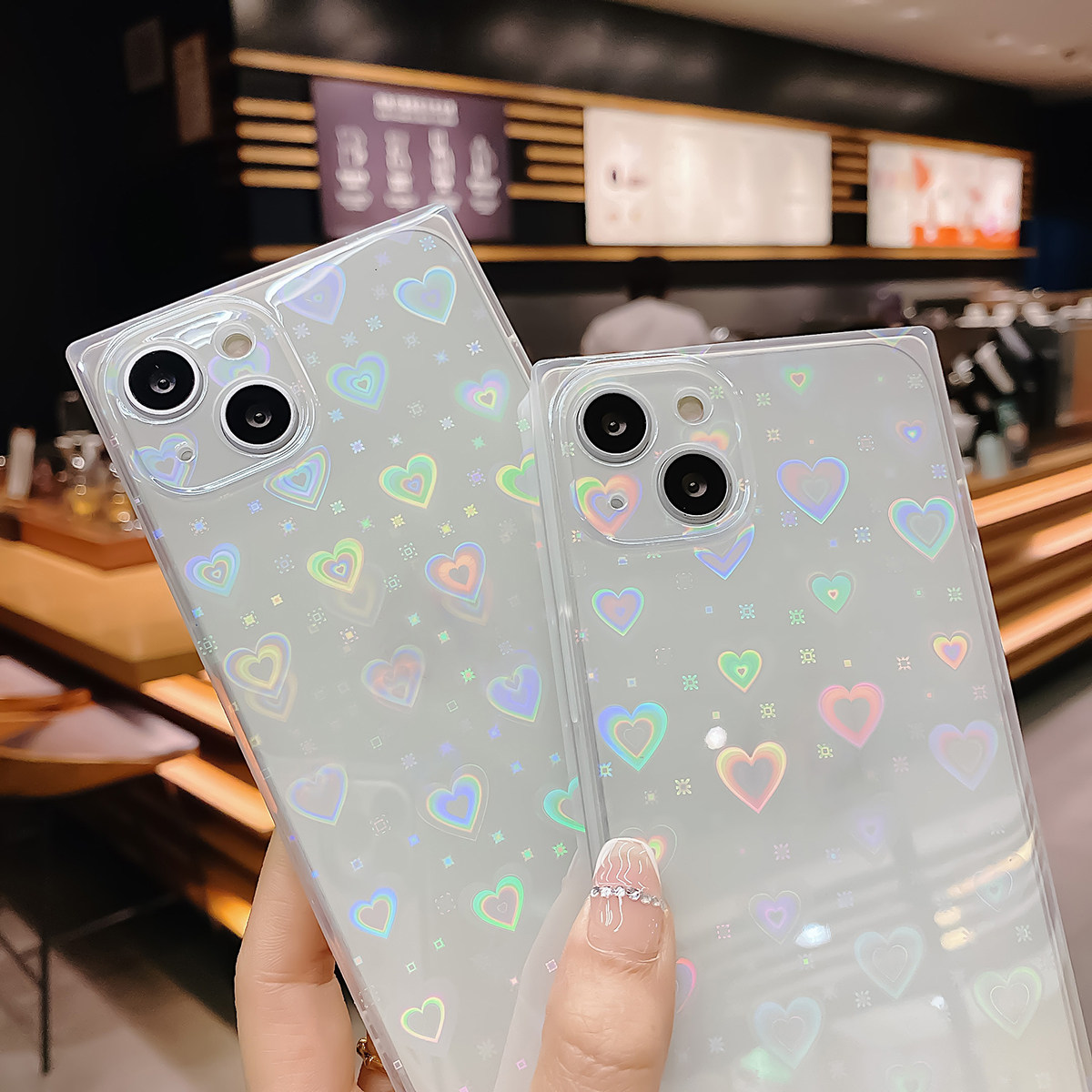 Glitter Shockproof Case - Hartvormige telefoonhoes voor vrouwen, glitterhoes compatibel