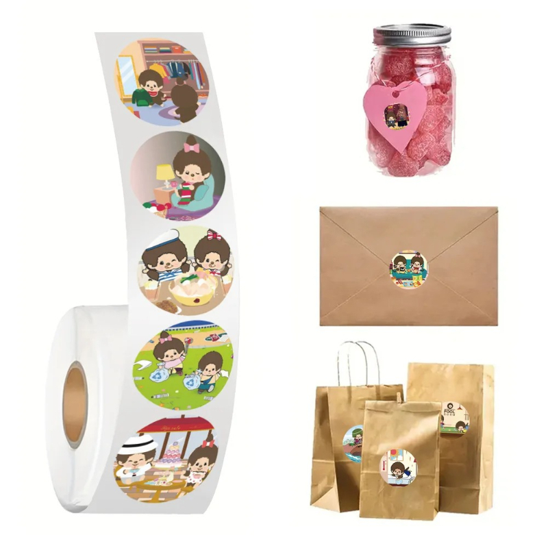 Phone Cases Recycling - 500 Stuks Recycling Mengqiqi Roll Sticker