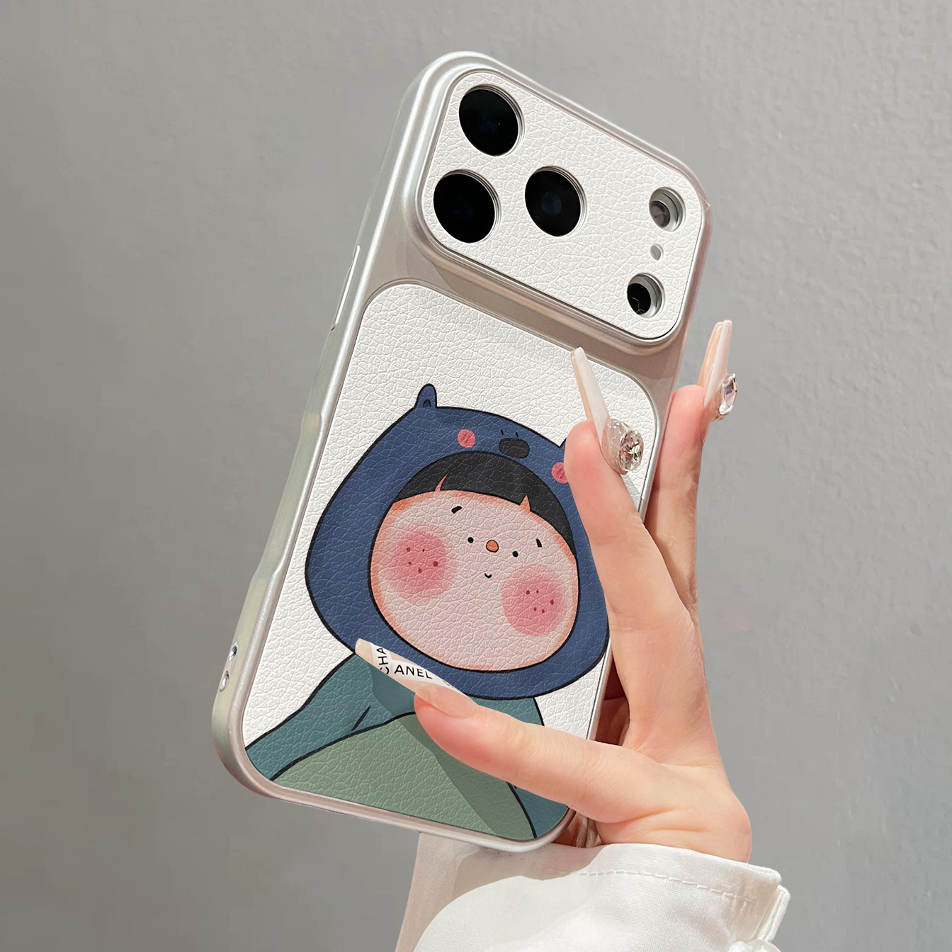 Phone Cases Xr Boys - Schattig hoofddeksel jongen meisje Lederen Elektroplating
