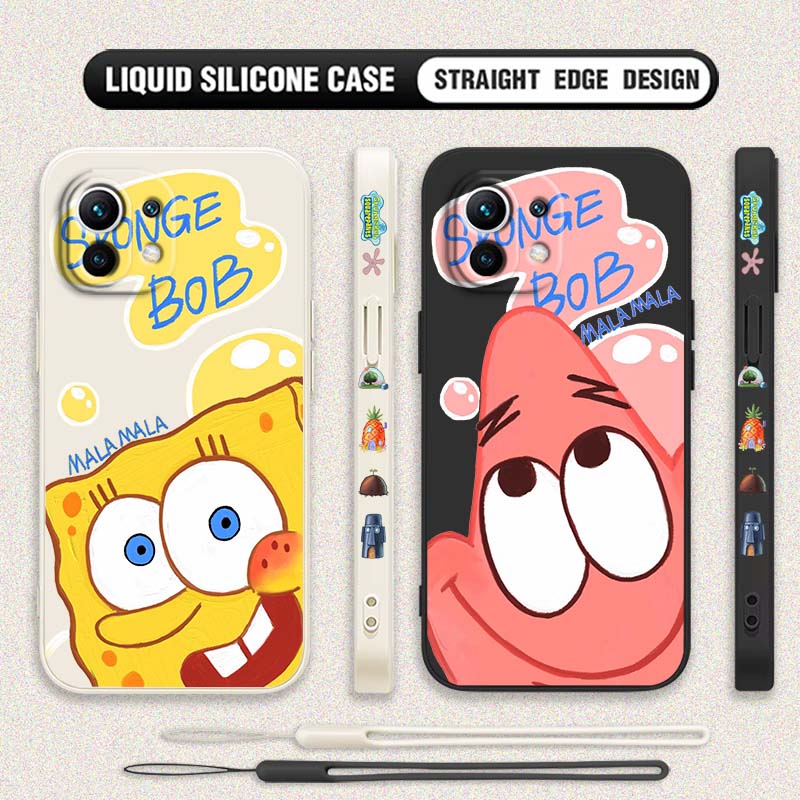 Silicone Liquid Case - S-Starfish S-SpongeBob hoesje voor Xiaomi Mi