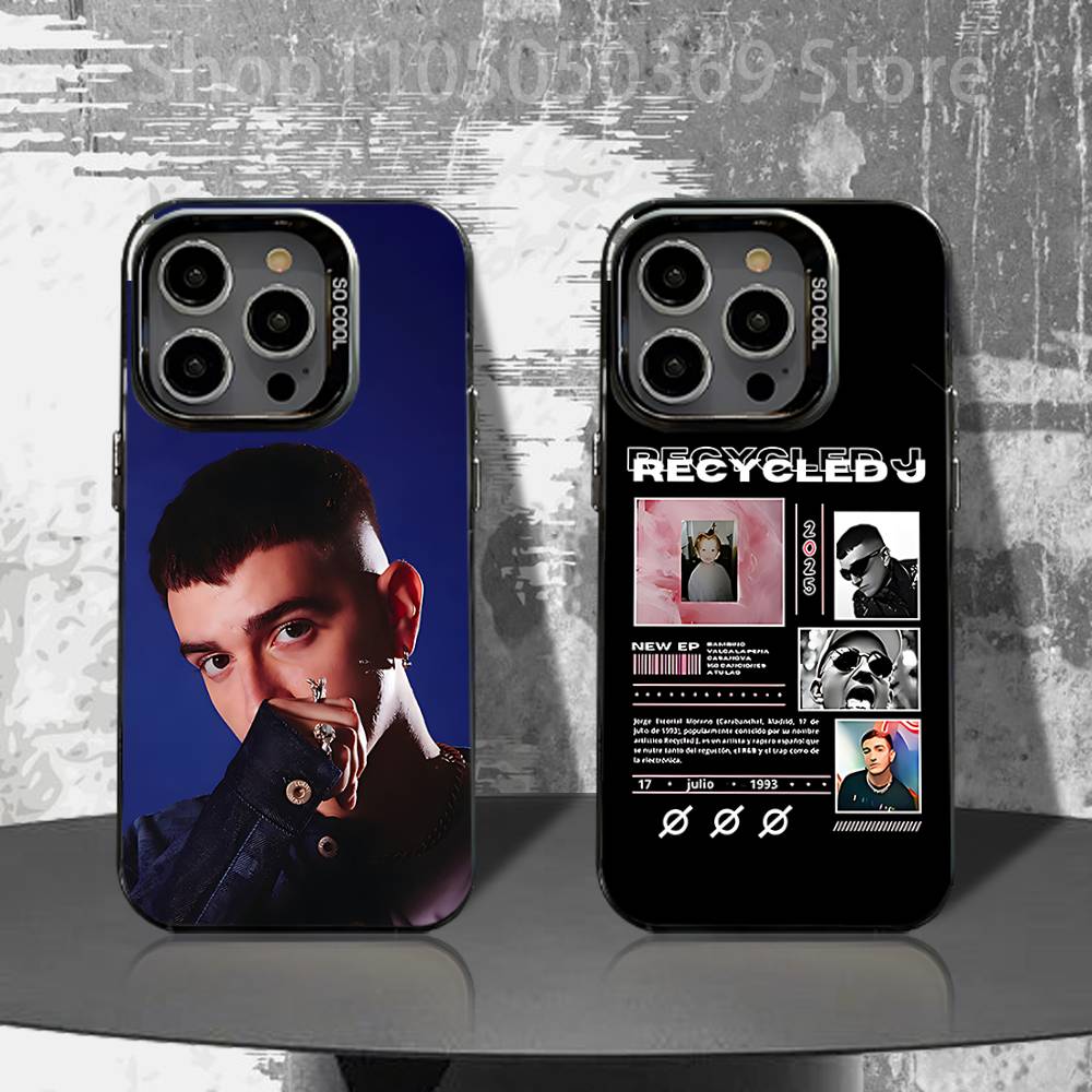 Phone Cases Recycling - Gerecycled J-telefoonhoesje voor iPhone 16,15,14,13,12,11,Pro,XS,Max,Plus,Mini,SE4,E Zwart
