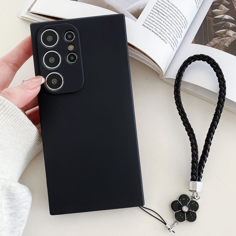 Silicone Liquid Case - Vloeibare siliconen telefoonhoes met vijfbladige bloem