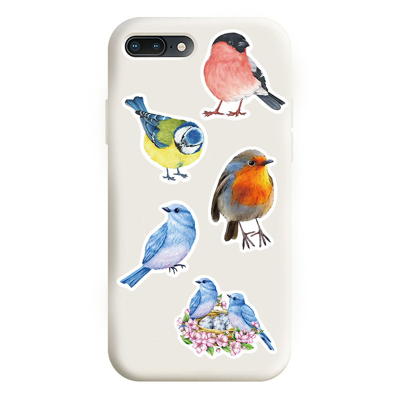50 STKS Aquarel Vogel Graffiti - Phone Cases Kids recensie en prijs