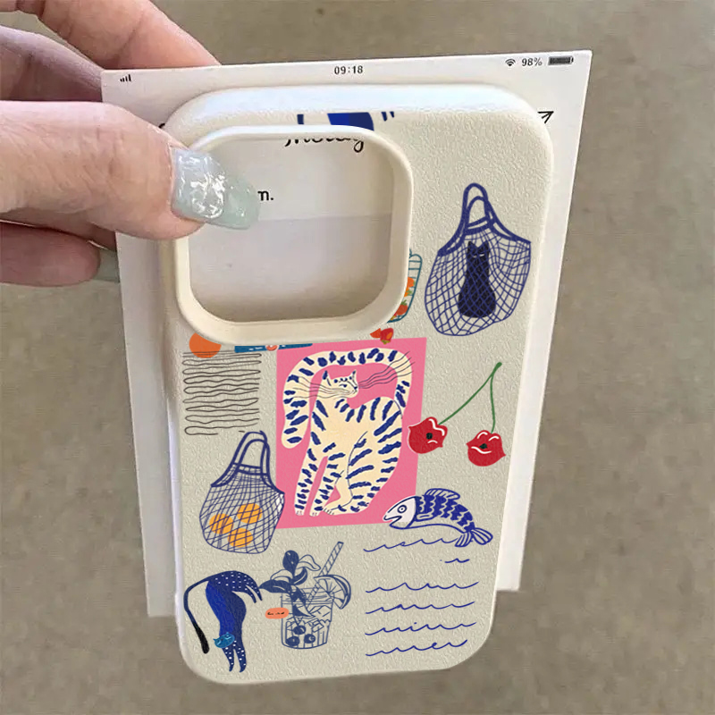 Schattige kersenkat print tele - Phone Cases Cute Iphone 13 recensie en prijs