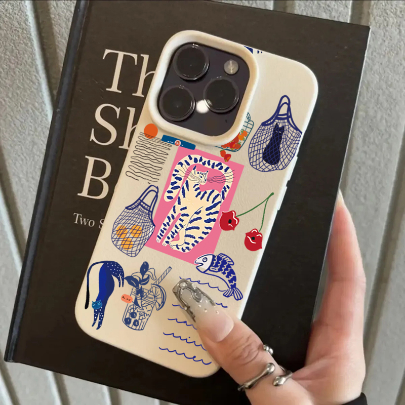 Schattige kersenkat print tele - Phone Cases Cute Iphone 13 recensie en prijs