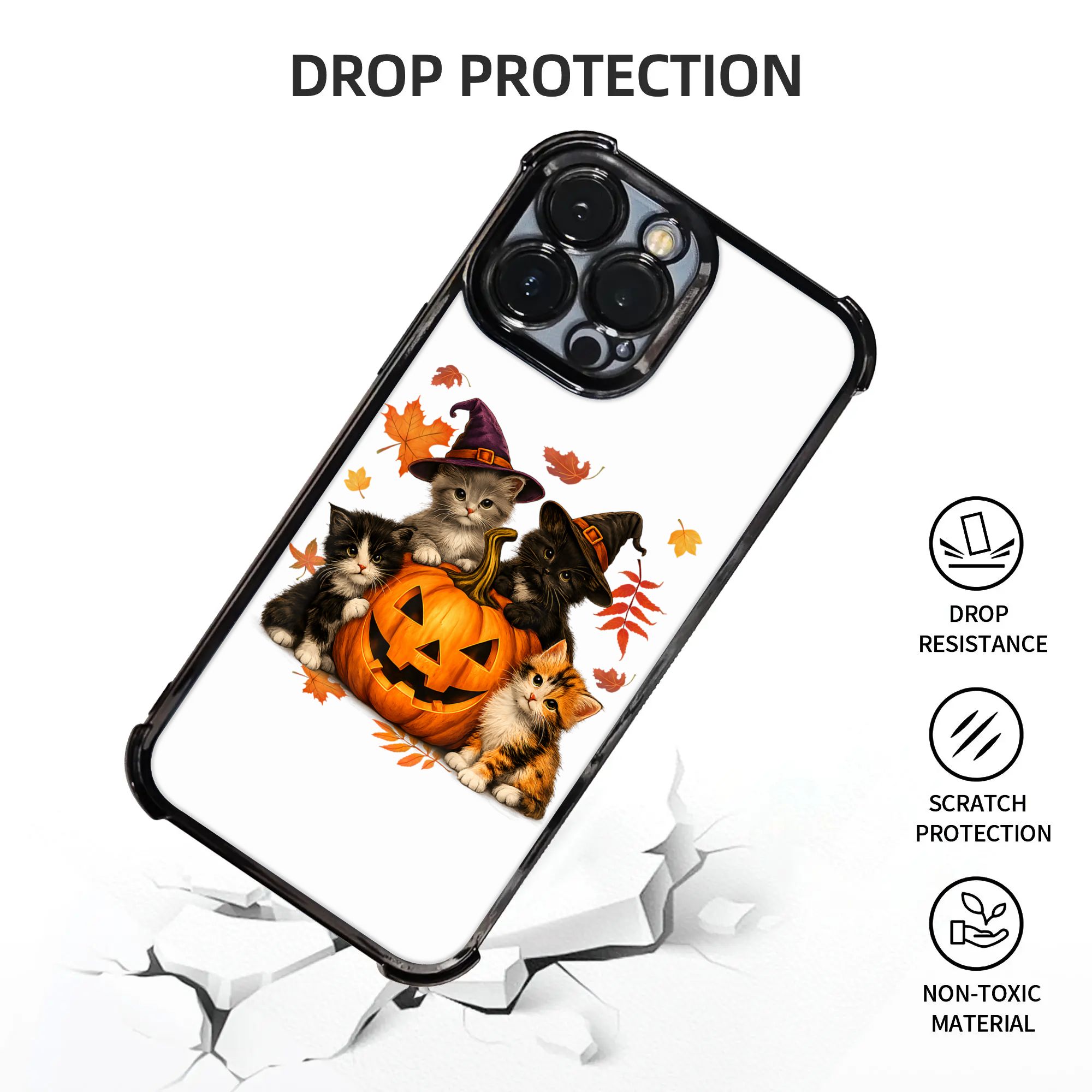 Halloween Schattige Katten Pom - Phone Cases Kids recensie en prijs
