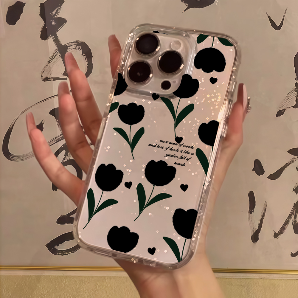Luxe Simpele Kersen Glitter Te - Glitter Shockproof Case recensie en prijs