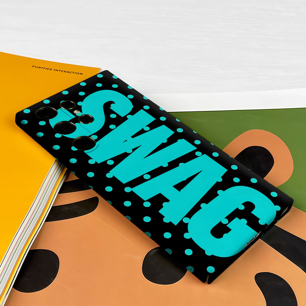 Neon Dots Typo Telefoonhoesje  - Phone Cases Typo recensie en prijs