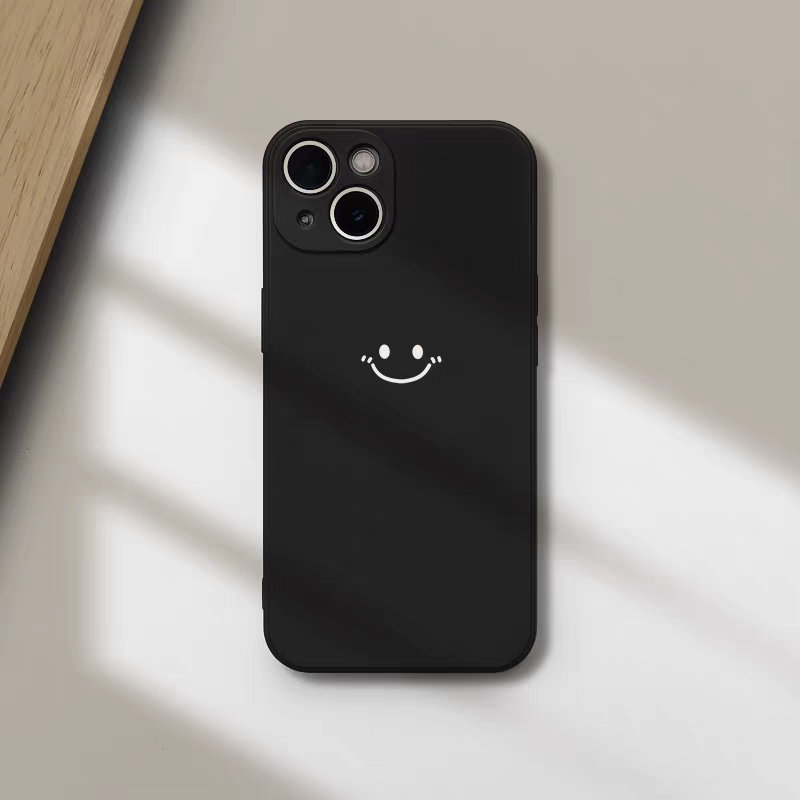 Minimalistische Smiley Print T - Silicone Liquid Case recensie en prijs