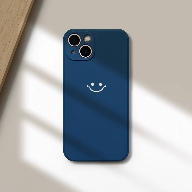Minimalistische Smiley Print T - Silicone Liquid Case recensie en prijs