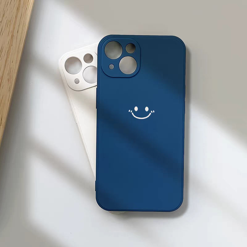 Minimalistische Smiley Print T - Silicone Liquid Case recensie en prijs