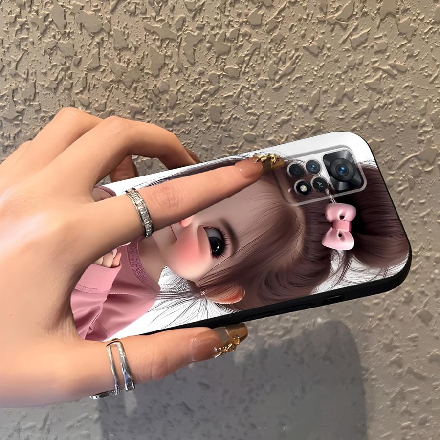 Cartoonmeisjespatroon telefoon - Phone Cases Redmi recensie en prijs