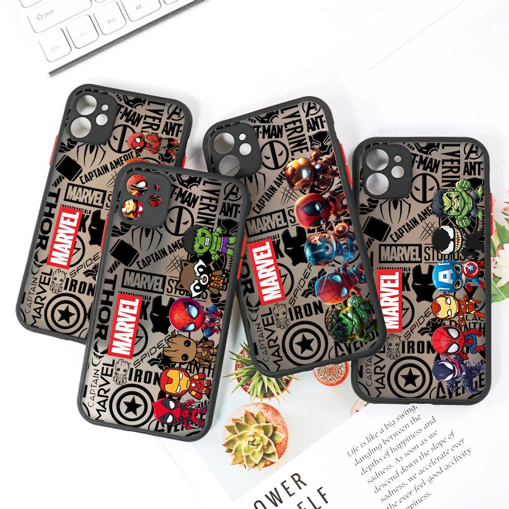 Schattige Marvel Heroes Matte  - Phone Cases Cute Iphone 13 recensie en prijs