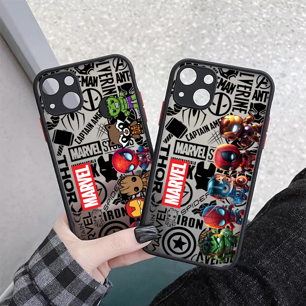 Schattige Marvel Heroes Matte  - Phone Cases Cute Iphone 13 recensie en prijs