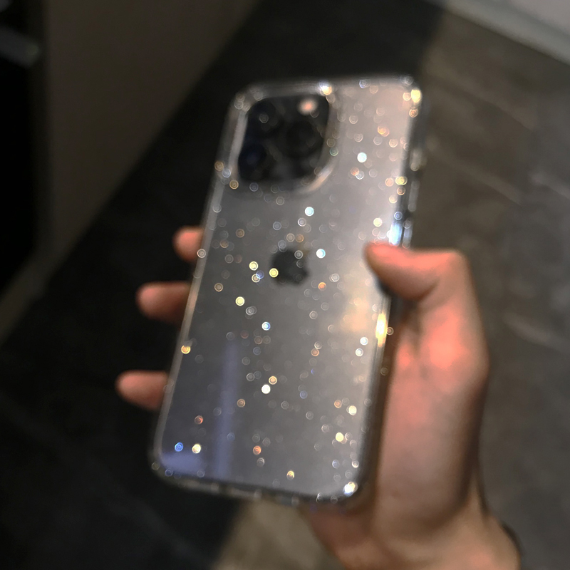 Transparant Eenvoudig Glitter  - Glitter Shockproof Case recensie en prijs