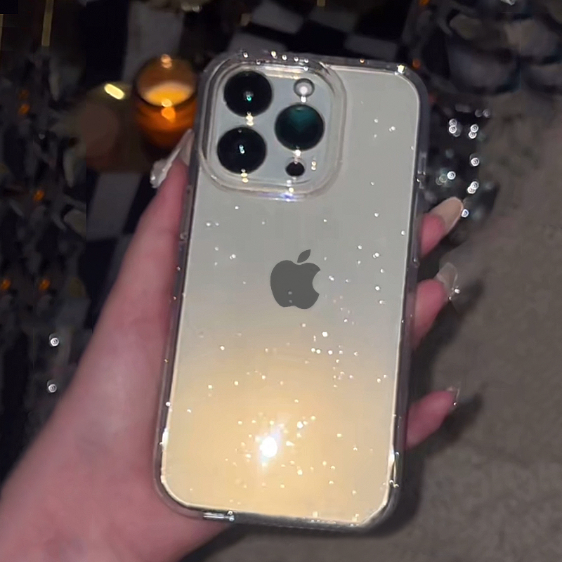 Transparant Eenvoudig Glitter  - Glitter Shockproof Case recensie en prijs
