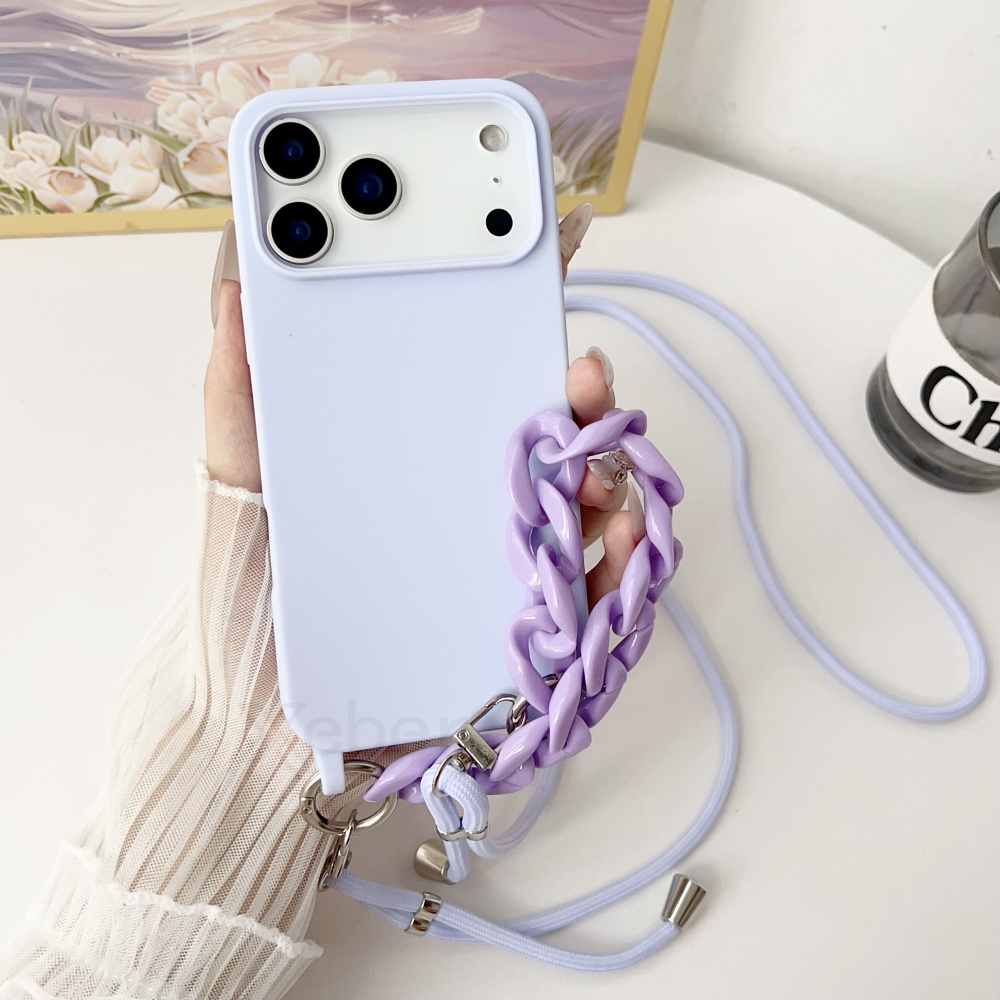 Crossbody Lanyard Acryl Armban - Silicone Liquid Case recensie en prijs