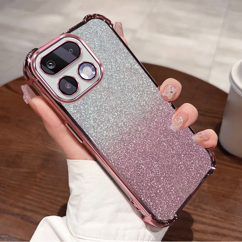 Glitter Plating Duidelijke bes - Glitter Shockproof Case recensie en prijs