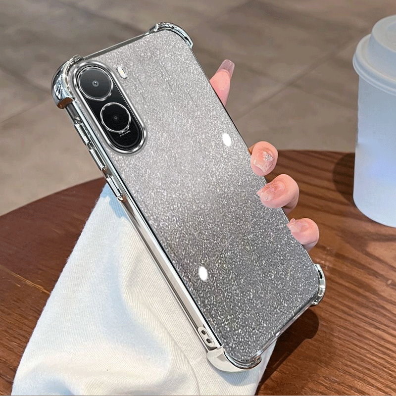 Glitter Plating Clear Bescherm - Glitter Shockproof Case recensie en prijs