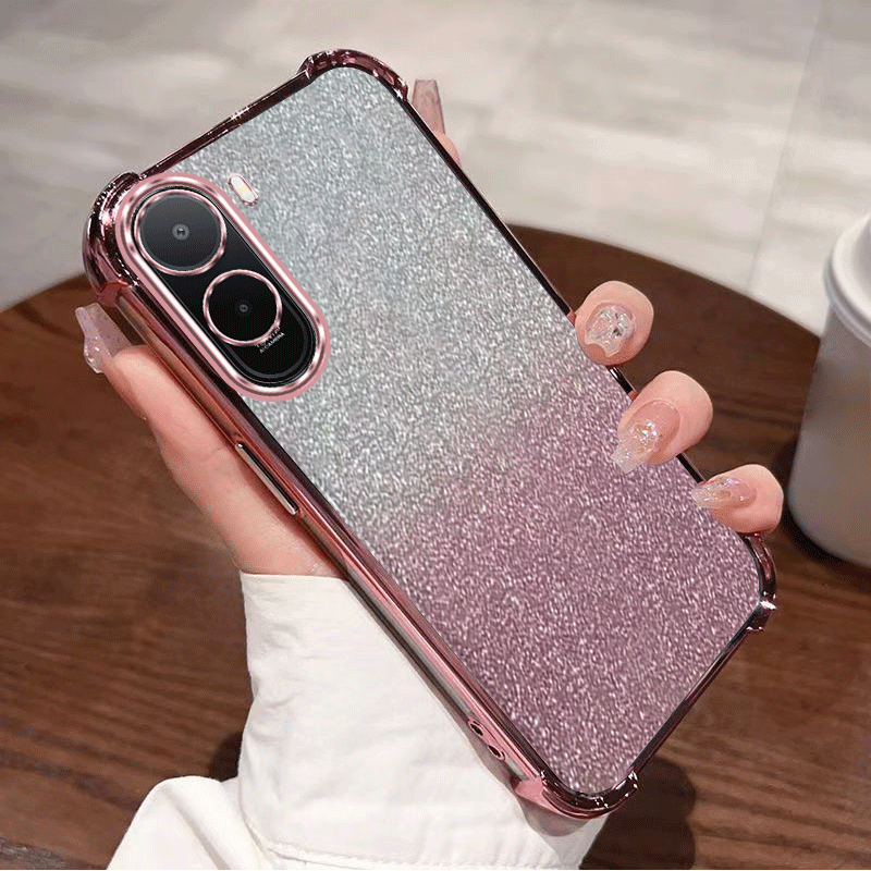 Glitter Plating Clear Bescherm - Glitter Shockproof Case recensie en prijs